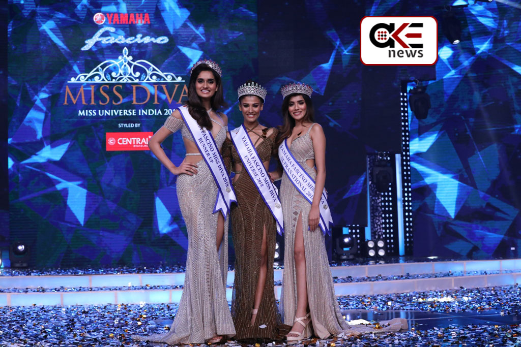 Nehal Chudasama gets crowned as  Yamaha Fascino Miss Diva Universe 2018