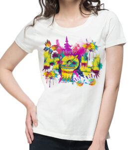 Happy Holi, T-Shirt, Printed Holi T-Shirt